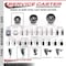 Service Caster 3'' Semi Steel Swivel 1-1/8'' Expanding Stem Caster with Brake SCC-EX20S314-SSS-TLB-118 - alternate 3